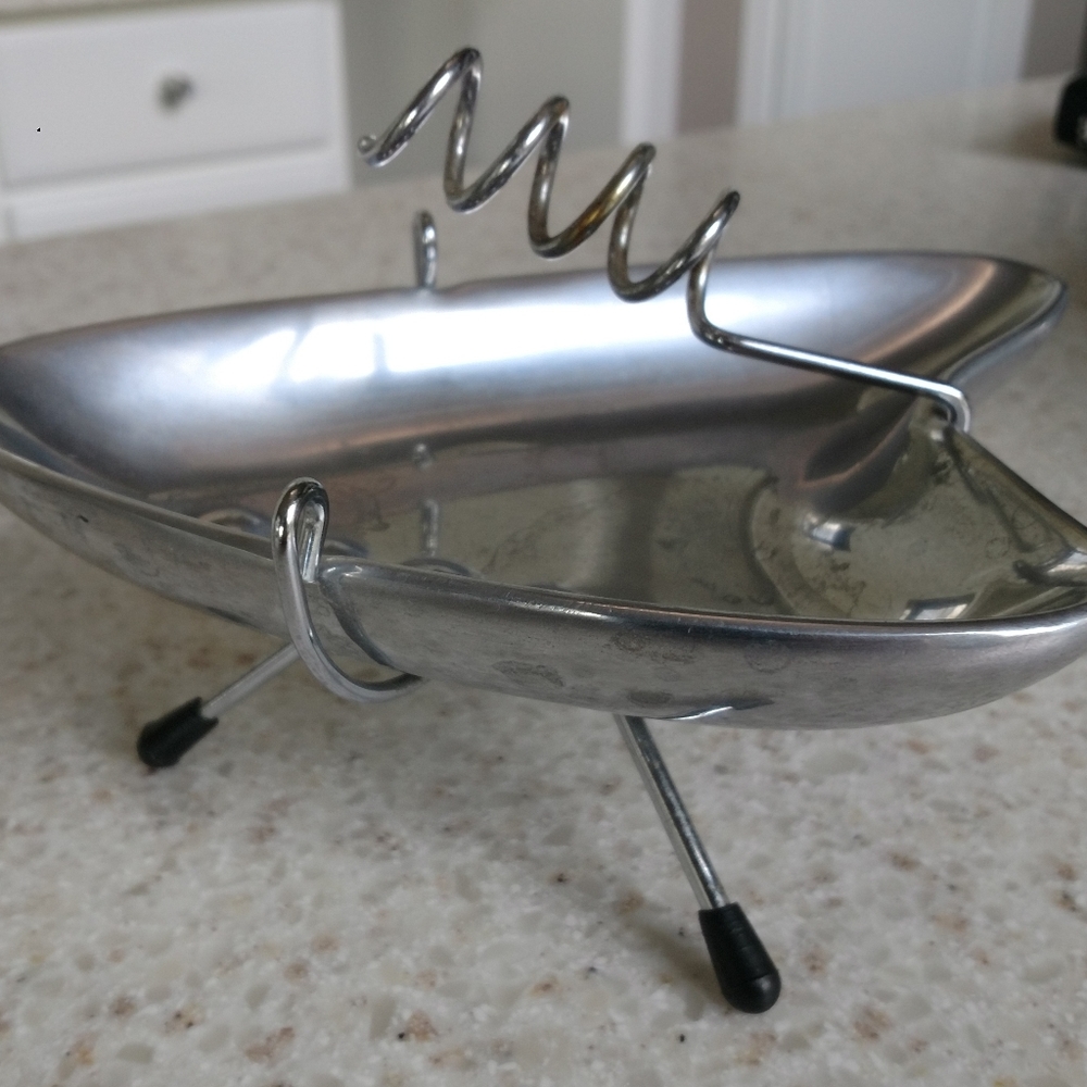 Retro stainless ashtray